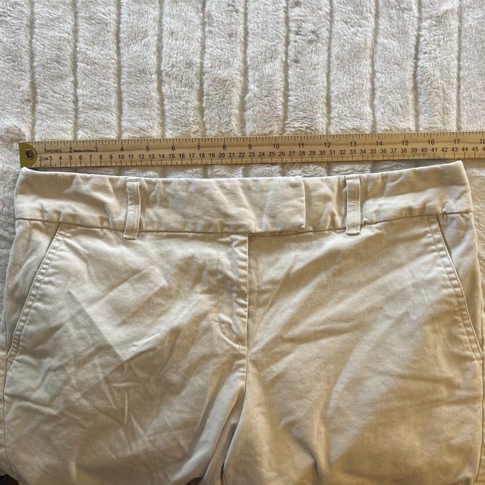 LOFT The Riviera Short Womens 10 Tan Stone Cotton Flat Front Slash Pocket - Picture 6 of 7